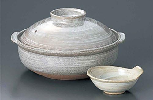 Četkica Bancoyaki za 4-5 osoba 12.1inch japanska vruća lonca i mala zdjela keramika napravljena u Japanu