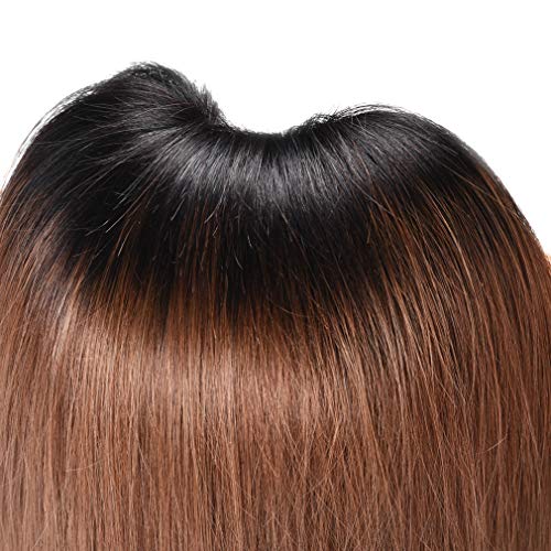 Puromi Ombre kosa 1ND / 30 smeđa Ravna ljudska kosa 4 punđe brazilskog tkanja kose bez prolijevanja, bez zapetljavanja, mekana potka