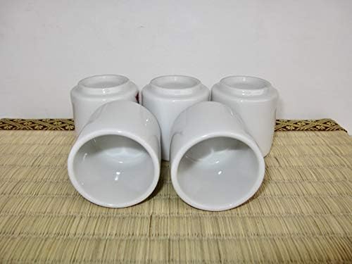 Mino Ware Japanski ochoko SAKE šalice s uzorkom dharme lutke Autentični keramički set od 5 izrađenih u Japanu TR86301