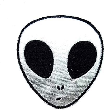Srebrna vanzemaljska glava UFO Universe Cosmos Galaxy Crtani dječji dječji patch torba za odjeću Majice Traperice Biker Badge Applique
