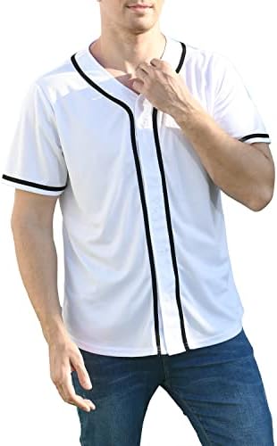 Yuji Itadori muški baseball dres majica kratkih rukava V gumb za vrat Down Down majice za majice Sportska odjeća S-4xl