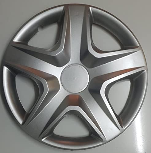 Set od pokrova od 4 kotača od 15 inča srebrnog univerzalnog hubcap-a odgovara većini automobila Snap-On