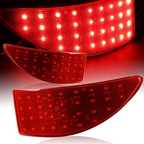 Crvena 2 crvena LED leća stražnjeg odbojnika svjetlo kočnice stražnjeg reflektora pogodno za 2006-2013.