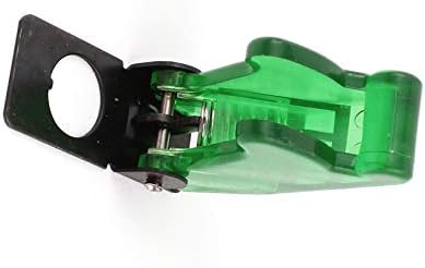 2pcs 12mm prekidači prekidač Vodootporna zelena plastična preklopna zaštitna noga Prekidač Poklopac poklopac