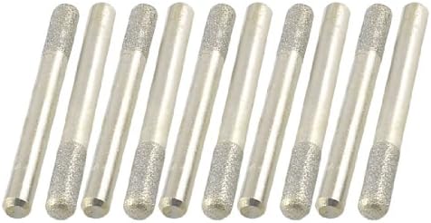 Aexit 6 mm x pribor za brusilice 6 mm Cilindrični dijamantni točke za poliranje nosa Datoteka dugačke količine dugih 60 mm 10 kom