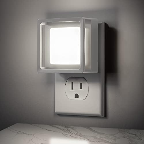 LED noćna svjetla ugrađena u zid [2 pakiranja], Noćna svjetla ugrađena u zid, Noćna svjetla sa svjetlosnim senzorima, Podesiva svjetlina,