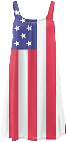 Ležerna haljina za Dan neovisnosti za žene Plus Size modna američka odjeća 4. srpnja slatke haljine za ljeto