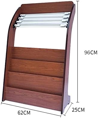 SISWIM časopis stalak za podni stoji novinski stalak drveni časopis za organizator stalka za časopise datoteke novine nosača brošure