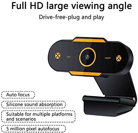 Web kamera računalne kamere 1080p Potpuna HD web kamera s ugrađenim mikrofonom USB utikač Web Cam za radna računala za računalo računalo