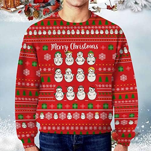 Muška jesenska zima Božić smiješno prljavi dildos tajna ležerna labava džemper za džemper bez kapuljača