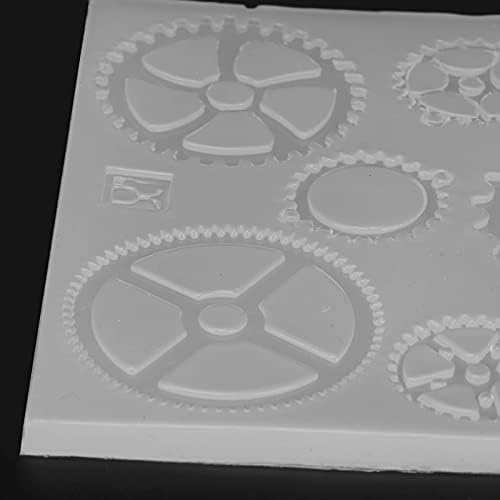 4pcs silikonski kalupi mehanički kalup u obliku zupčanika kalupi od čokoladne gline za ukrašavanje torti za izradu alata za obrt