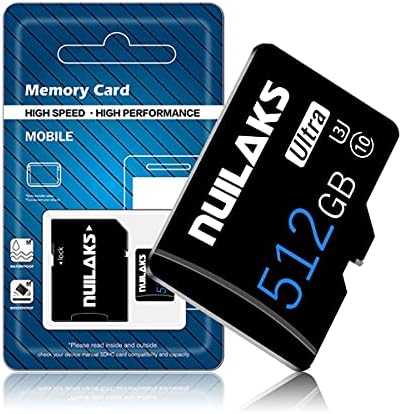 512 GB A. M. kartica velika brzina 512 GB A. M. S. memorijska kartica klase 10 za pametne telefone, nadzorne kamere, tablete, dronove