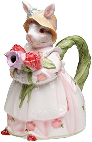 StealStreet SS-CG-30216, 9 inčni gospođa Bunny u proljetnoj ružičastoj haljini za čajnik za jedan