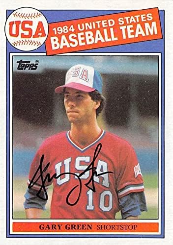 Gary Green Autografirana bejzbol kartica 1985 Topps 396 Sjedinjene Države Baseball Team - NFL Autografirani razni predmeti