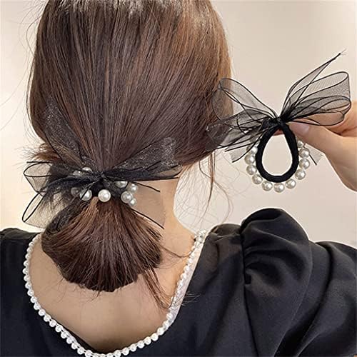 ; Ženska biserna kravata za kosu korejska kravata za kosu djevojka konjski rep elastika Pribor za kosu uže