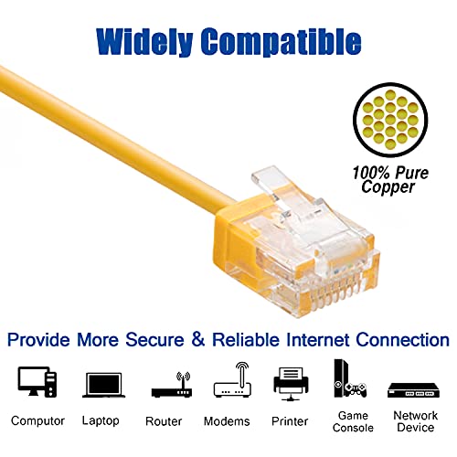 Beszin Cat6a UTP Super Slim Ethernet Network kabel 32AWG 550MHz, kabel zakrpa, 10Gigabit velike brzine LAN Ethernet kabel