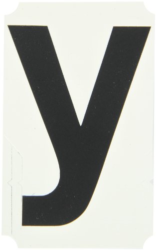 Brady 8255-Y, natpisi Quik-Align, crno na plavoj, slova Y