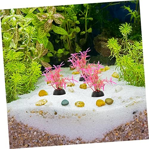 20pcs uređenje akvarija dekor travnjaka plastične zdjele za ribu veliki lonac za sukulente plastične vodene biljke trava za akvarij