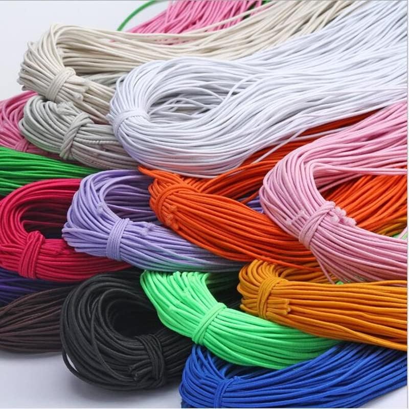 20 jardi 1 mm šarene okrugle kravate za kosu rastezljiva elastična elastična elastična linija šivaći pribor za šivanje 23112