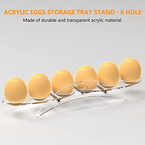 Akrilni stalak za jaja, ladica za jaja 5/6, držač za jaja, stalak za odlaganje jaja, košara za jaja u hladnjaku, kuhinjska ploča za