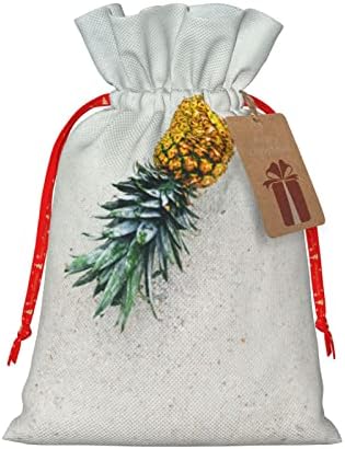 Vezice božićne poklon vrećice s ananasom u vodi vrećice za zamatanje darova božićne poklon vrećice za pakiranje vrećica srednje veličine