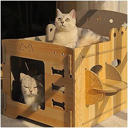 Kućica za kućne ljubimce kutija za mačke univerzalna vila za kućne ljubimce poluzatvorena kućica za mačke unutarnja kućica za mačke