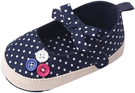 Ljetna djeca dojenčad male cipele Djevojke ravne dno casual cipele okrugli nožni prst Loop Bow Dot tipka za bebe tenisice
