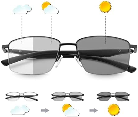 Progresivne fotokromne Multifokusne Naočale za čitanje s oprugom 9400 prijelazne sunčane naočale za čitanje za muškarce i žene