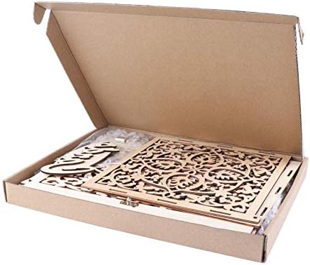 FUNYEAR DIY rustikalna kutija za vjenčane kartice s bravom, drvene kutije s poklon karticama Kutija za maturantske kartice kutija za