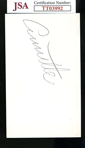 Annette Funicello, u MIB-u, potpisala je registracijsku karticu veličine 3 do 5 cm s autogramom