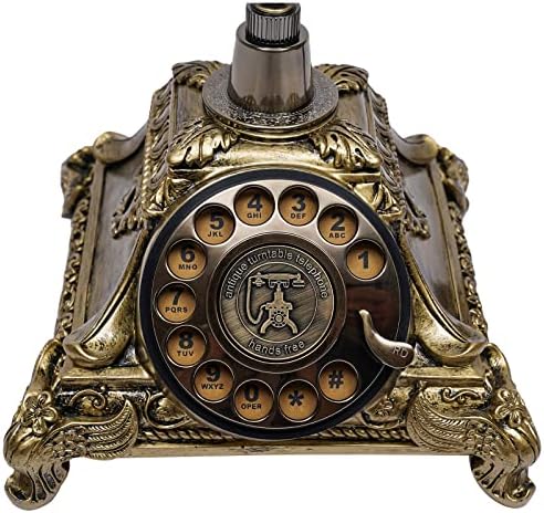 Antikni vintage telefon, rotacijski biranje retro staromodni fiksni telefon za kućni ured kafić dekor bara, europski stil fiksne telefonske