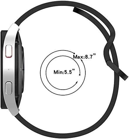 AISPORTS 5 Pack je Kompatibilan sa Samsung Galaxy Watch 5 Band 40 mm 44 mm Silikon ženski muški, 20 mm sportski narukvica Zamijeniti