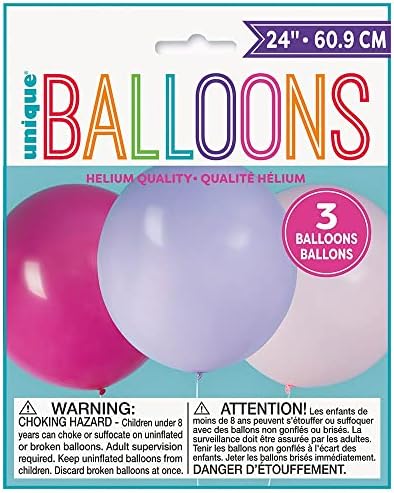 Zabavni lateks baloni - 24 | ljubičasta i ružičasta | 3 PCS