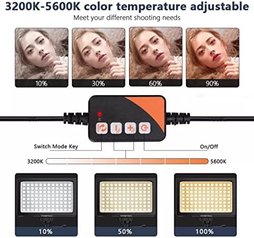3200-5600mb foto svjetiljka s podesivim osvjetljenjem ploče sa stativom za selfie šminku