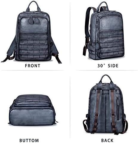 Pravi kožni ruksak za muškarce vintage ručno izrađeno ruksak visokog kapaciteta casual daypack