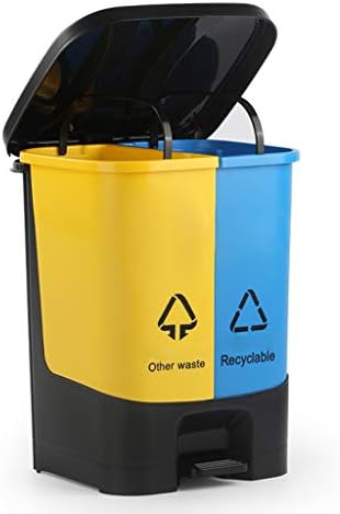Smeće limenke plastične kante za recikliranje s poklopcem, razvrstana kanta za smeće, kvadratni korak, kantu za smeće za kuhinju, domaćinstvo,