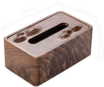 Lukeo kreativni crni orahovi papir kutija Hotel Obiteljska kutija od čvrstog drveta Drvena soba Drvena multifunkcionalna kutija za