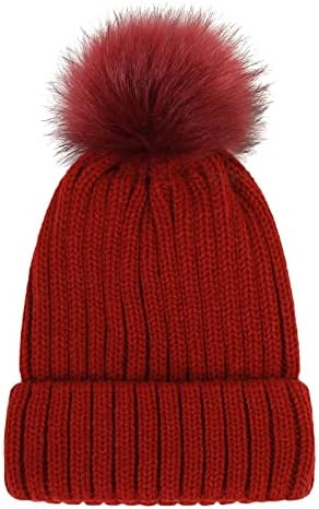 Šešir skijaške manžetne toplo debele meke s rukavicama pleteni zima topli pleteni šešir za bejzbol kape šeširi