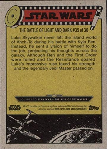 2019. Topps Star Wars Journey to Rise of Skywalker Green 89 Veliki proboj Luke Skywalker Trading Card