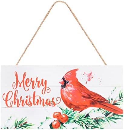 Čudo vrtni vanjski božićni ukrasi zatvoreni viseći zidni znakovi, veseli božićni kardinal wood natpis dekor doma dekor zid dekor, božićni