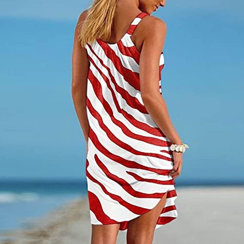 FQZWONG haljine za žene 2023 Ljetna elegantna plaža odmor Line Sundresses Trendi Vintage Club izlazi na odmaralište
