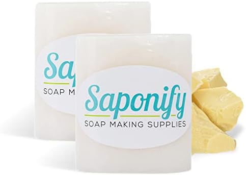 Saponify - 2 lb kakao maslaca rastopite se i izlijte sapun, čisti kakao maslac sapun za povećanje kože, jednostavan za upotrebu blokova