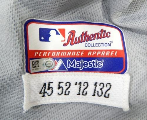 2012 Detroit Tigers Casey Crosby 45 Igra Korištena siva Jersey 52 930 - Igra se koristi MLB dresovi