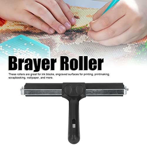 Gumeni brayer valjak 20cm meka gumeni valjak, reljefni blok za tiskanje materijala brayers brayer roller meki zanat