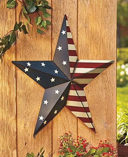 Kolekcija jezera 24 Americana Pride zvijezda - Navidni trijem naglasak - Zvijezde i pruge