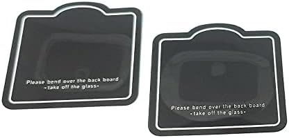 2 x Zamjena stakla objektiva sa stražnje kamere PHONSUN za Samsung Galaxy A51 SM-A515U / A51 SM-516U crne boje s unaprijed priloženom