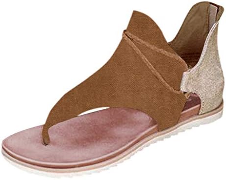 Kause sandale žene Drvano ljeto, sandale žene pete natapane sandale s niskom klinom haljine cipele casual otvorenih nožnih prstiju