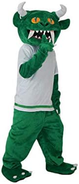Zeleni čudovište demon Đavo -kostim maskota crtani film krzneni kostiming