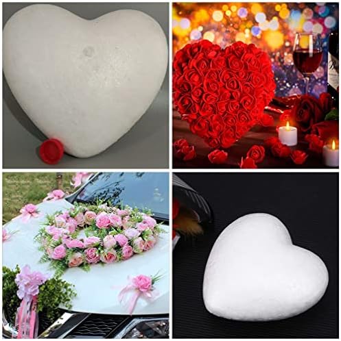 Heallily 1pcs Srce u obliku polistirenskog srca Srce za cvjetno uređenje vjenčanih ukrasa