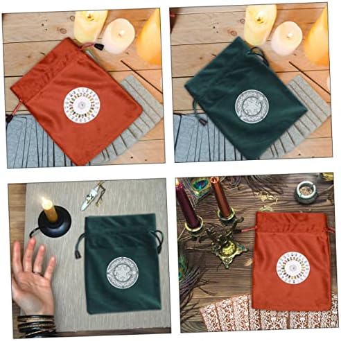 ALIPIS poklon torbe 2pcs Poklon kreativni nakit Divions oltar duhovni tarot tkanina oracle zelena organiziranje astroloških kontejnera